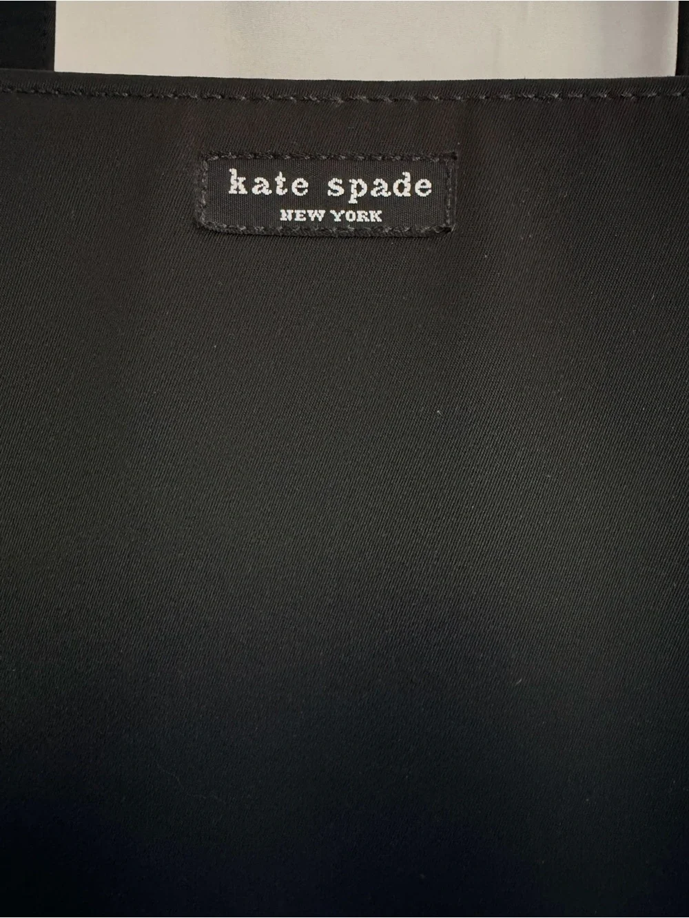 Rare Lg USA KATE SPADE Vintage Original 90’s Sam Box Black Nylon Shoulder Tote